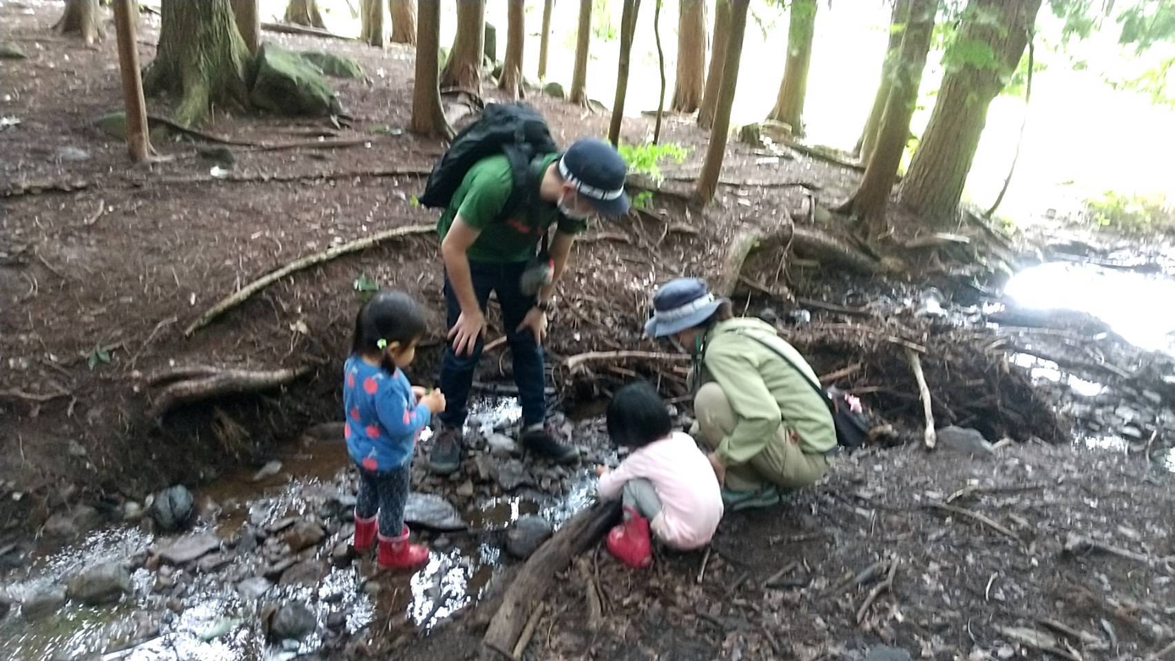 川遊びの様子